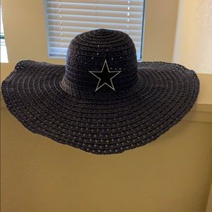 Dallas Cowboys sun hat.